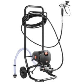 VEVOR 750W Stand Airless Paint Sprayer, 3000PSI High Efficiency Electric Airless Sprayer With Cart
