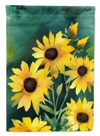 Kentucky Goldenrod in Watercolor Garden Flag Mailbox Flag Decorative Yard Flag Banner Outside Patio Artwork Yard Flower Beds, Garden Size, Multic