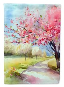 Michigan Apple Blossoms in Watercolor Garden Flag Mailbox Flag Decorative Yard Flag Banner Outside Patio Artwork Yard Flower Beds, Garden Size