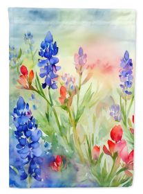 Texas Bluebonnets in Watercolor Garden Flag Mailbox Flag Decorative Yard Flag Banner Outside Patio Artwork Yard Flower Beds, Garden Size, Multico