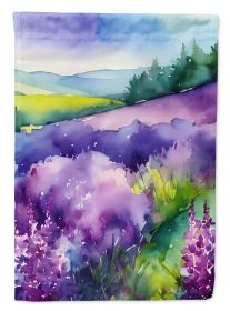 New Hampshire Purple Lilac in Watercolor Garden Flag Mailbox Flag Decorative Yard Flag Banner Outside Patio Artwork Yard Flower Beds, Garden Size