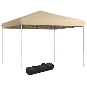 Outsunny 13' x 13' Pop Up Canopy Tent, Instant Sun Shelter, Tents for Parties, Height Adjustable, with Wheeled Carry Bag for Outdoor, Garden, Pat